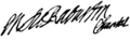 Signature de Madame de Sévigné