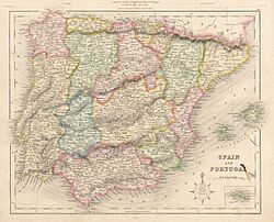 Archivo:Spain and Portugal 1841 Archer