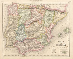 Archivo:Spain and Portugal 1841 Archer