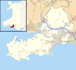 Swansea ubicada en Swansea