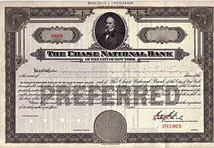 Archivo:The Chase National Bank of the City of New York, Specimen Stock Certificate