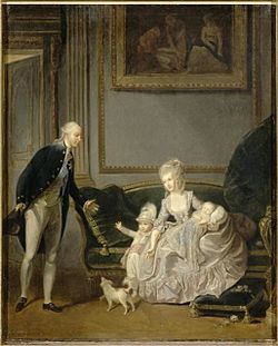 Archivo:The Duke and Duchess of Chartres with Louis Philippe d'Orléans (1773-1850)