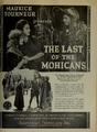 The Last of the Mohicans by Maurice Tourneur Film Daily 1920