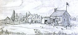 Une partie du village d Oka le village iroquois 1872.jpg