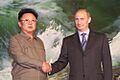 Vladimir Putin with Kim Jong-Il-2