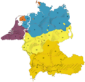 West Germanic dialect continuum (according to Wiesinger, Heeringa & König)