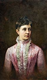 (Barcelona) Retrat de la pintora Pepita Teixidor Torres - Modest Teixidor - Museu Nacional d'Art de Catalunya