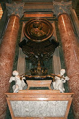 Archivo:0 Monument funéraire de Christine de Suède - St-Pierre - Vatican (1)