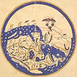 Archivo:1154 world map by Moroccan cartographer al-Idrisi for king Roger of Sicily