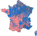 2012 French presidential election - First round - Majority vote (Metropolitan France, communes)