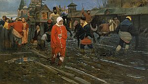 Archivo:Andrei Ryabushkin - Seventeenth-Century Moscow Street on a Public Holiday - Google Art Project