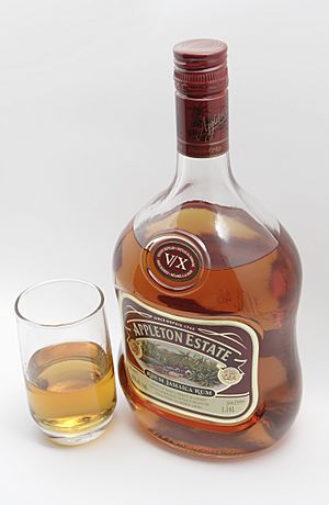 Appleton Estate V-X Jamaica Rum-with glass.jpg
