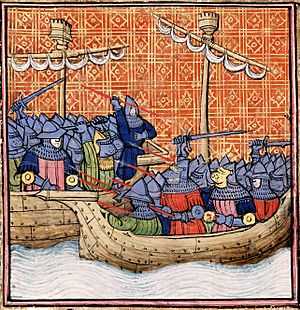 Archivo:Bataille navale devant La Rochelle XIVeme siecle