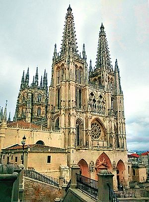 Catedral de Burgos - Vista desde la calle Fernán González.jpg