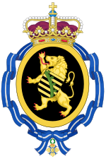Archivo:Coat of Arms of Princess Astrid of Belgium, (Spanish Order of the Civil Merit)