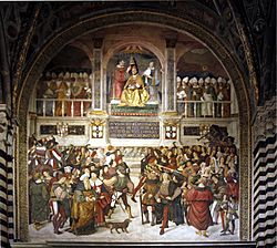 Archivo:Coronation of Pius III by Pinturicchio - Duomo - Siena 2016