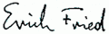 Erich Fried.Signature