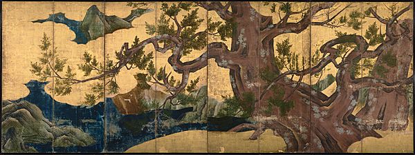 Archivo:Kano Eitoku - Cypress Trees
