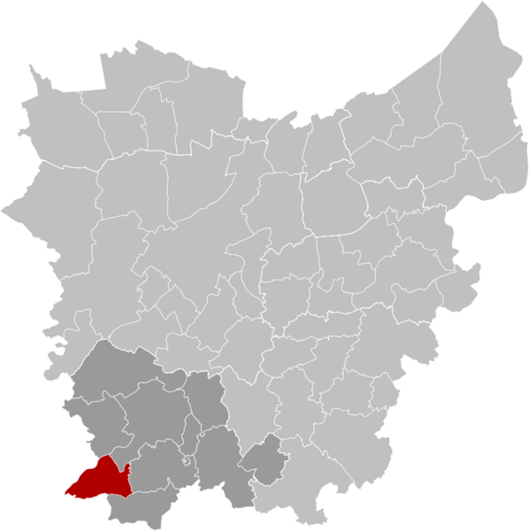 Kluisbergen East-Flanders Belgium Map
