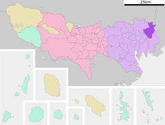 Location of Katsushika ward Tokyo Japan.svg