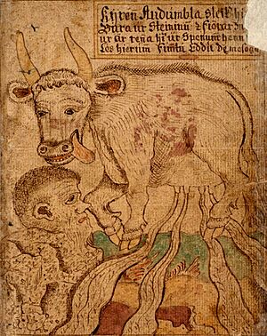 Archivo:Manuscript Audhumla