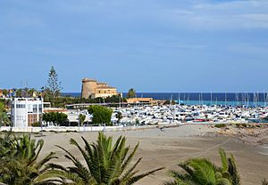 Archivo:Platja, torre i port, el Pilar de la Foradada