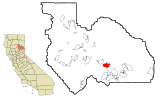 Plumas County California Incorporated and Unincorporated areas Cromberg Highlighted.svg