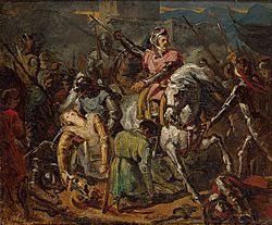 Archivo:The Death of Gaston de Foix in the Battle of Ravenna