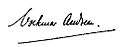 Volkmar Andreae (1879–1962) Signatur 1909