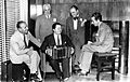 Aníbal Troilo, Francisco Canaro, José Razzano, Enrique Santos Discépolo y Osvaldo Fresedo 1944