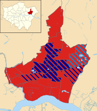 Barking and Dagenham UK local election 2006 map.svg