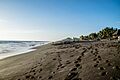 Black-sand-beach