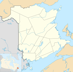 McAdam ubicada en Nuevo Brunswick