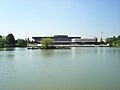 Ecole Polytechnique France seen from lake DSC03389