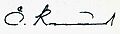 Elman Rüstəmov signature (1 manat)