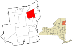 Essex County New York incorporated and unincorporated areas Lewis highlighted.svg