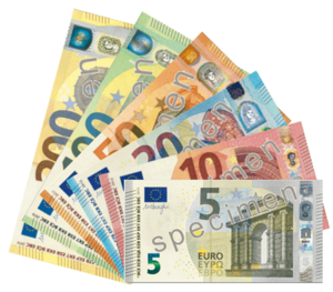 Archivo:Euro banknotes Europa series