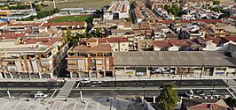 Vista aérea del barrio de Villasol, en Maracena