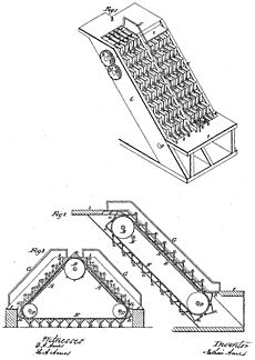 Archivo:Illustration of revolving stairs (U.S. Patent 25,076 issued to Nathan Ames, 9 August 1859)