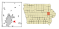 Linn County Iowa Incorporated and Unincorporated areas Bertram Highlighted