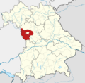 Locator map AN in Bavaria