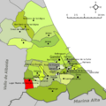 Lugar Nuevo de San Jerónimo-Mapa de Safor