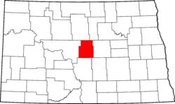 Map of North Dakota highlighting Sheridan County.svg