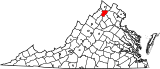 Map of Virginia highlighting Warren County.svg