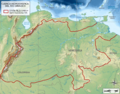 Orinoco drainage basin map-es