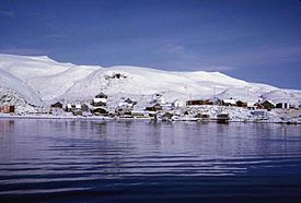 Scenic view from the water of a village on the island of Atka in the Aleutian islands.jpg