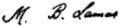 Signature of Mirabeau Buonaparte Lamar
