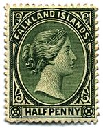 Archivo:Stamp Falkland Islands 1891 0.5p