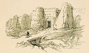 Archivo:The Mud Walls of Nishapur , Khorassan s. XIX