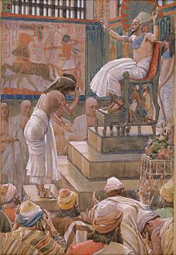 Archivo:Tissot Joseph and His Brethren Welcomed by Pharaoh